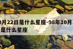 10月22日是什么星座-98年10月22日是什么星座