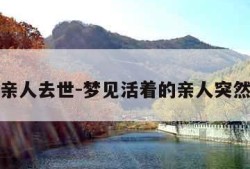 梦见亲人去世-梦见活着的亲人突然离世