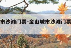 金山城市沙滩门票-金山城市沙滩门票多少钱一张
