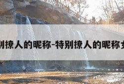 特别撩人的昵称-特别撩人的昵称女生
