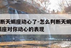 怎么判断天蝎座动心了-怎么判断天蝎座动心了 天蝎座对你动心的表现