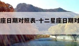 十二星座日期对照表-十二星座日期对照表的运势
