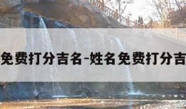 姓名免费打分吉名-姓名免费打分吉名网