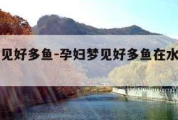 孕妇梦见好多鱼-孕妇梦见好多鱼在水里活蹦乱跳的