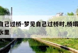 梦见自己过桥-梦见自己过桥时,桥塌了,掉进了水里