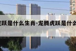 龙腾虎跃是什么生肖-龙腾虎跃是什么生肖?动物