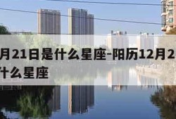 12月21日是什么星座-阳历12月21日是什么星座