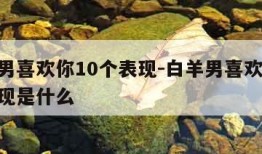 白羊男喜欢你10个表现-白羊男喜欢你10个表现是什么