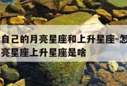 怎么查自己的月亮星座和上升星座-怎么查自己的月亮星座上升星座是啥