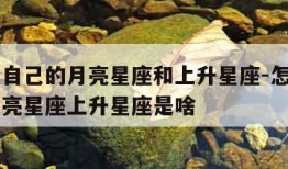 怎么查自己的月亮星座和上升星座-怎么查自己的月亮星座上升星座是啥
