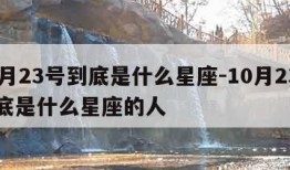 10月23号到底是什么星座-10月23号到底是什么星座的人