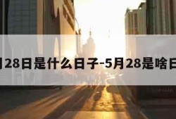 5月28日是什么日子-5月28是啥日子