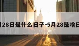 5月28日是什么日子-5月28是啥日子