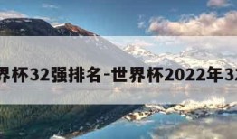 世界杯32强排名-世界杯2022年32强