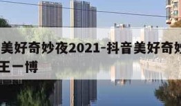 抖音美好奇妙夜2021-抖音美好奇妙夜2021王一博
