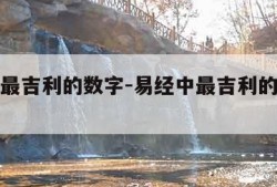易经中最吉利的数字-易经中最吉利的数字是什么