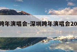 深圳跨年演唱会-深圳跨年演唱会2024时间